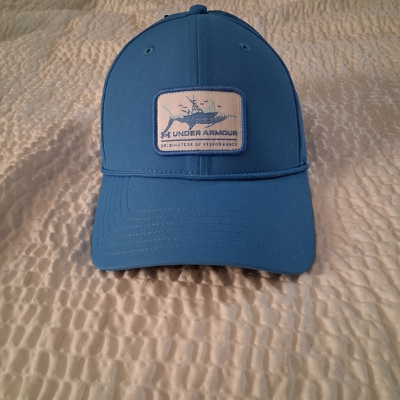 Under Armour Mens Blue Adjustable Hat Cap Athletic Outdoors Lightweight Comfort - Picture 1 of 6